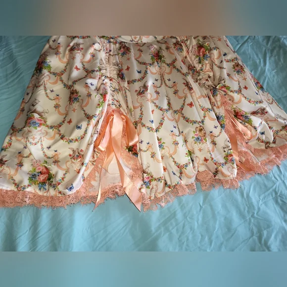 Sugar Thrillz Opulence Renaissance Corset Dress Floral 2X Dollskill Plus Size - Picture 4 of 15